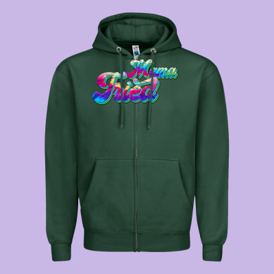 Mama Tried Zipper Hoodie Designed By Jahusdesignshop