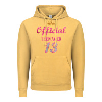 Vintage Mustard official 13 teenager cute 13th birthday ideas for girls t shirt Vintage Hoodie - linhVisuals