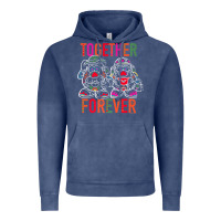Vintage Denim mr. & mrs. potato head day of the dead together forever premium t shir Vintage Hoodie - linhVisuals