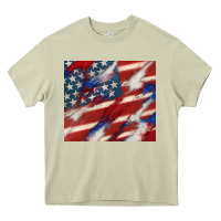 Mossy American flag glitter 4th of july Heavy Core Tee - CowGirlArtShop