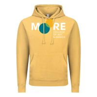 Vintage Mustard Moore College of Art and Design Vintage Hoodie - linhVisuals