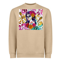 Mushroom sugar skull girl Heavyweight Sweatshirt - RanaPortraitStore