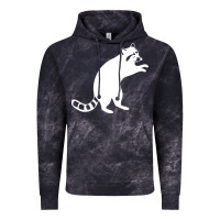 Cloud Black raccoon Vintage Hoodie - linhVisuals