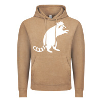Vintage Coffee raccoon Vintage Hoodie - linhVisuals