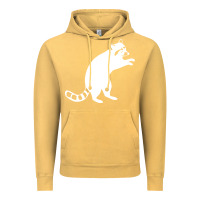 Vintage Mustard raccoon Vintage Hoodie - linhVisuals