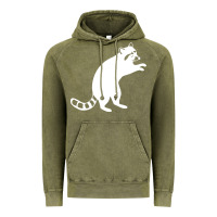 Vintage Olive raccoon Vintage Hoodie - linhVisuals