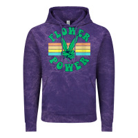 Cloud Purple womens flower power 420 thc pot weed medical marijuana funny weed v ne Vintage Hoodie - linhVisuals