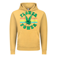 Vintage Mustard womens flower power 420 thc pot weed medical marijuana funny weed v ne Vintage Hoodie - linhVisuals