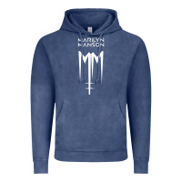 Vintage Denim marlyn manson special music popular Vintage Hoodie - linhVisuals