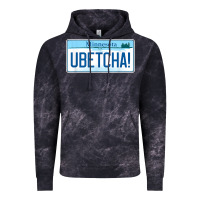 Cloud Black ubetcha (you betcha) minnesota license plate t shirt Vintage Hoodie - linhVisuals
