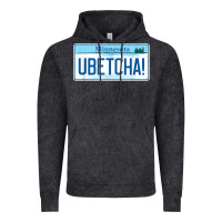 Vintage Black ubetcha (you betcha) minnesota license plate t shirt Vintage Hoodie - linhVisuals