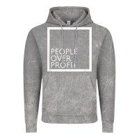 Cloud Rock people over profit democratic socialism pro socialist symbol t shirt Vintage Hoodie - linhVisuals