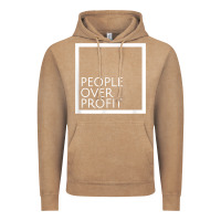 Vintage Coffee people over profit democratic socialism pro socialist symbol t shirt Vintage Hoodie - linhVisuals