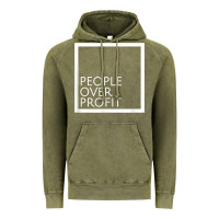 Vintage Olive people over profit democratic socialism pro socialist symbol t shirt Vintage Hoodie - linhVisuals