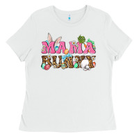 White Western Mama Bunny Ladies Tee - BundleAndBundleShop