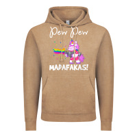 Vintage Coffee womens pew madafakas funny fantasy unicorn with rainbow gun   white v Vintage Hoodie - linhVisuals