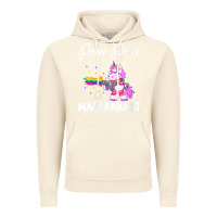 Vintage Artic womens pew madafakas funny fantasy unicorn with rainbow gun   white v Vintage Hoodie - linhVisuals