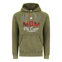 Vintage Olive race car mom pit crew racing family birthday party t shirt Vintage Hoodie - linhVisuals