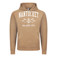 Vintage Coffee nantucket ma vintage crossed oars & boat anchor sports pullover hoodie Vintage Hoodie - linhVisuals