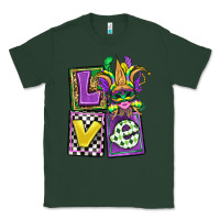 Sports Green love mardi gras Classic Tee - OliviaCreatesArt