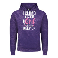 Cloud Purple climbing climb mountain climbing like a girl 345 climb climbing lover Vintage Hoodie - linhVisuals