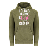 Vintage Olive climbing climb mountain climbing like a girl 345 climb climbing lover Vintage Hoodie - linhVisuals