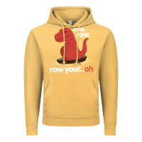 Vintage Mustard dinosaur dino trex row t rex saurus Vintage Hoodie - linhVisuals