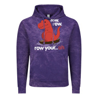 Cloud Purple dinosaur dino trex row t rex saurus Vintage Hoodie - linhVisuals