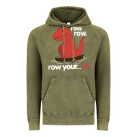 Vintage Olive dinosaur dino trex row t rex saurus Vintage Hoodie - linhVisuals
