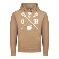 Vintage Coffee ohio lacrosse sticks & helmet state outline lax player t shirt Vintage Hoodie - linhVisuals