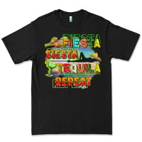 Black Fiesta siesta tequila repeat Premium Tee - FaDigitalArtStudio