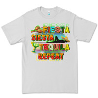 Dove Grey Fiesta siesta tequila repeat Premium Tee - FaDigitalArtStudio
