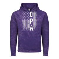Cloud Purple opa gift america flag gift for men father's day pullover hoodie Vintage Hoodie - linhVisuals