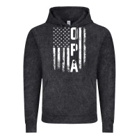 Vintage Black opa gift america flag gift for men father's day pullover hoodie Vintage Hoodie - linhVisuals