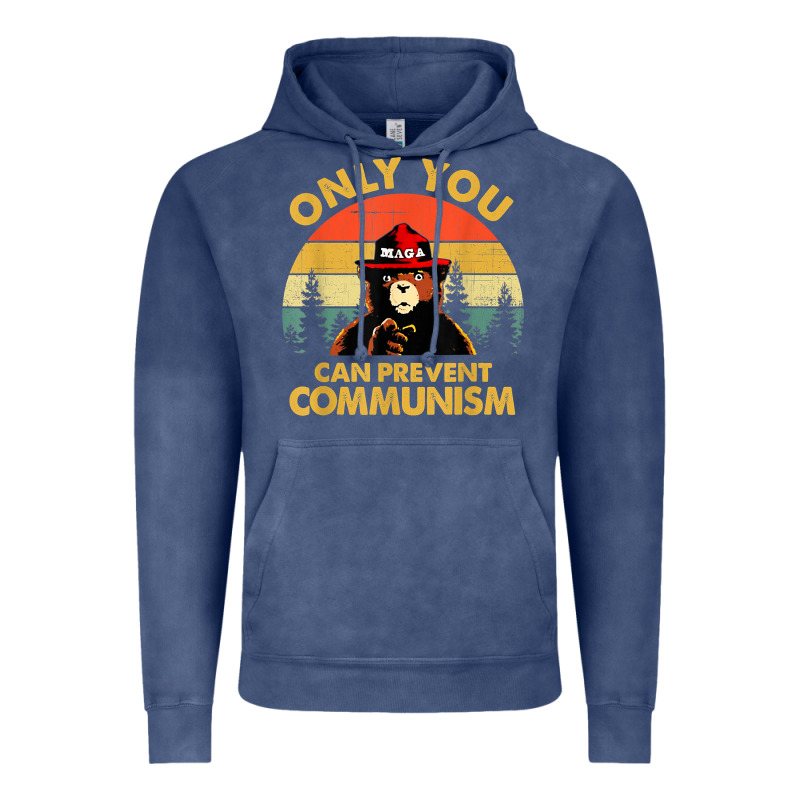 Vintage Only You Can Prevent Communism Funny Bear Camping T Shirt Vintage Hoodie by linhVisuals | Teevron