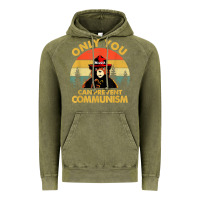 Vintage Olive vintage only you can prevent communism funny bear camping t shirt Vintage Hoodie - linhVisuals
