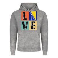 Cloud Rock vintage retro i love bosnia flag for bosnian pride gift t shirt Vintage Hoodie - linhVisuals