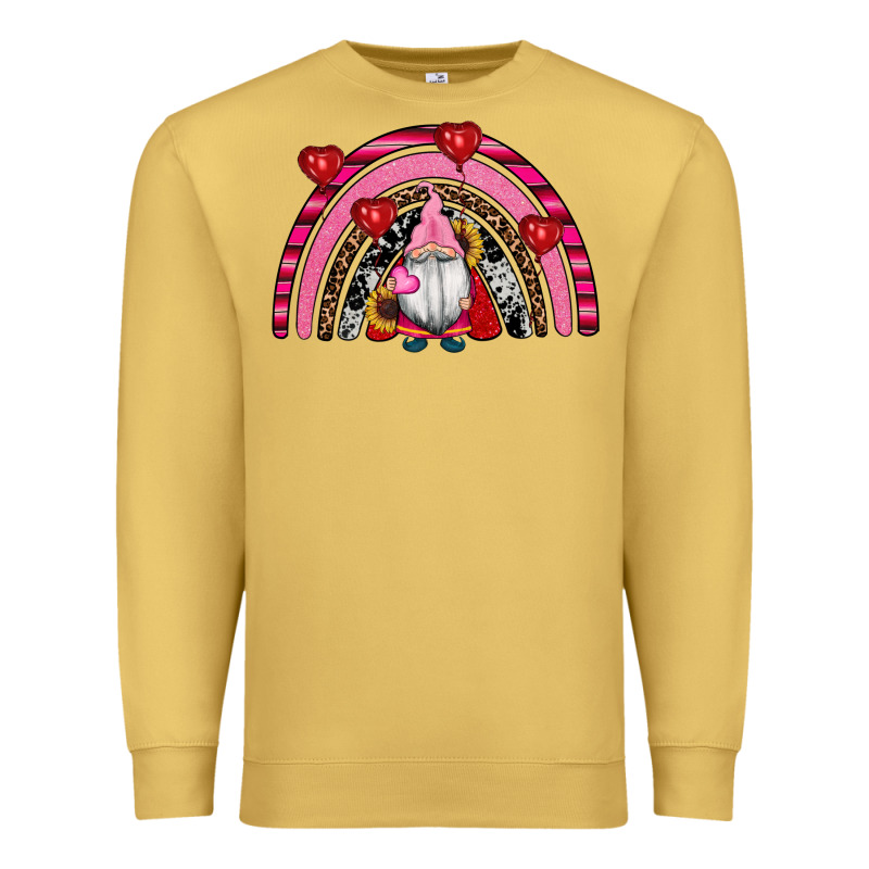 Valentines Day Gnomes Rainbow Premium Sweatshirt by RanaPortraitStore | Teevron