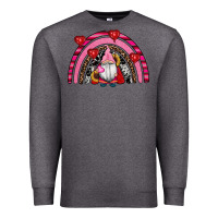 Charcoal Heather valentines day gnomes rainbow Premium Sweatshirt - RanaPortraitStore