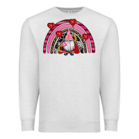 Oatmeal Heather valentines day gnomes rainbow Premium Sweatshirt - RanaPortraitStore