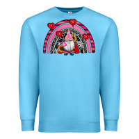 Ocean Blue valentines day gnomes rainbow Premium Sweatshirt - RanaPortraitStore