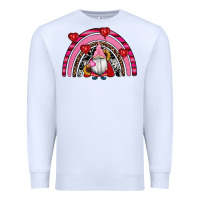 White valentines day gnomes rainbow Premium Sweatshirt - RanaPortraitStore