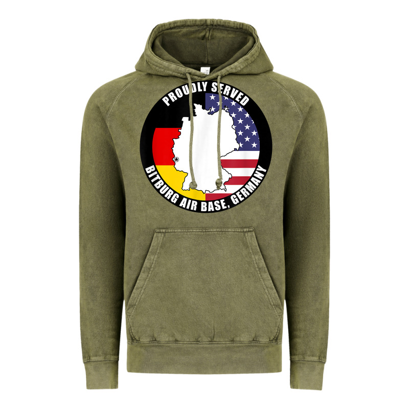 Proudly Served Bitburg Air Base Germany Military Veteran T Shirt Vintage Hoodie by linhVisuals | Teevron