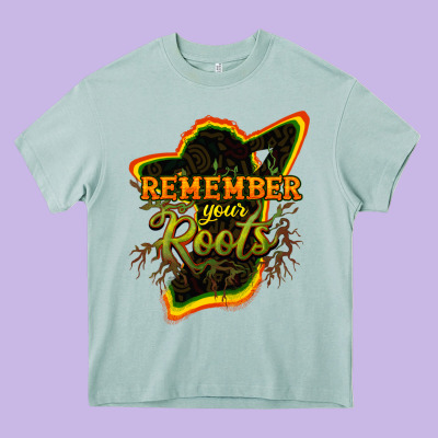 Remember Your Roots Heavy Core Tee Designed By Howdyjamesfarm