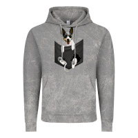 Cloud Rock rat terrier dog in pocket, rattie puppy, ratting terrier t shirt Vintage Hoodie - linhVisuals