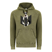 Vintage Olive rat terrier dog in pocket, rattie puppy, ratting terrier t shirt Vintage Hoodie - linhVisuals