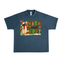 Midnight Navy Warm And Cozy Penguin Urban Heavy Tee - FaDigitalArtStudio