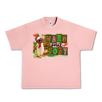 Salmon Warm And Cozy Penguin Urban Heavy Tee - FaDigitalArtStudio
