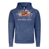 Vintage Denim retro maryland crab state flag vintage travel tank top Vintage Hoodie - linhVisuals