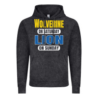 Vintage Black wolverine on saturday lion on sunday fans detroit vintage pullover hoo Vintage Hoodie - linhVisuals